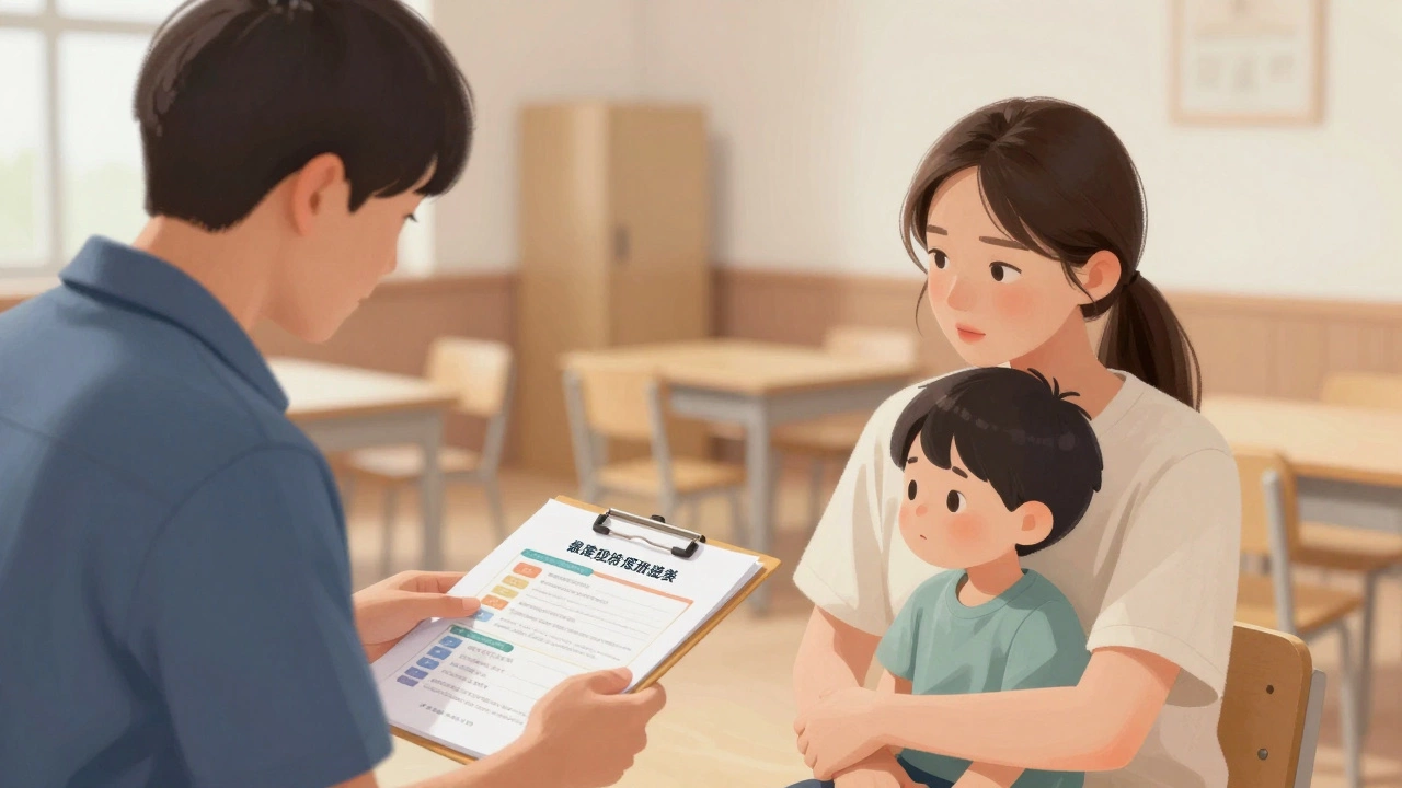 Professional guiding a family during a private consultation.